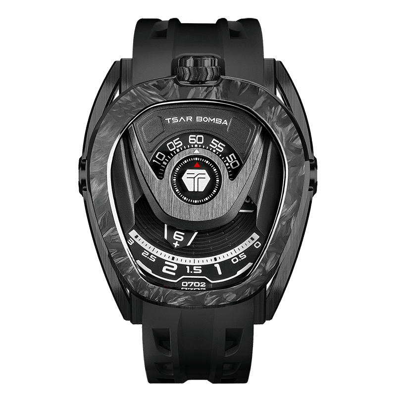 Tsar Bomba Reactor Carbon 44mm Black Dial Men's Watch TB8213A(1+1)-06