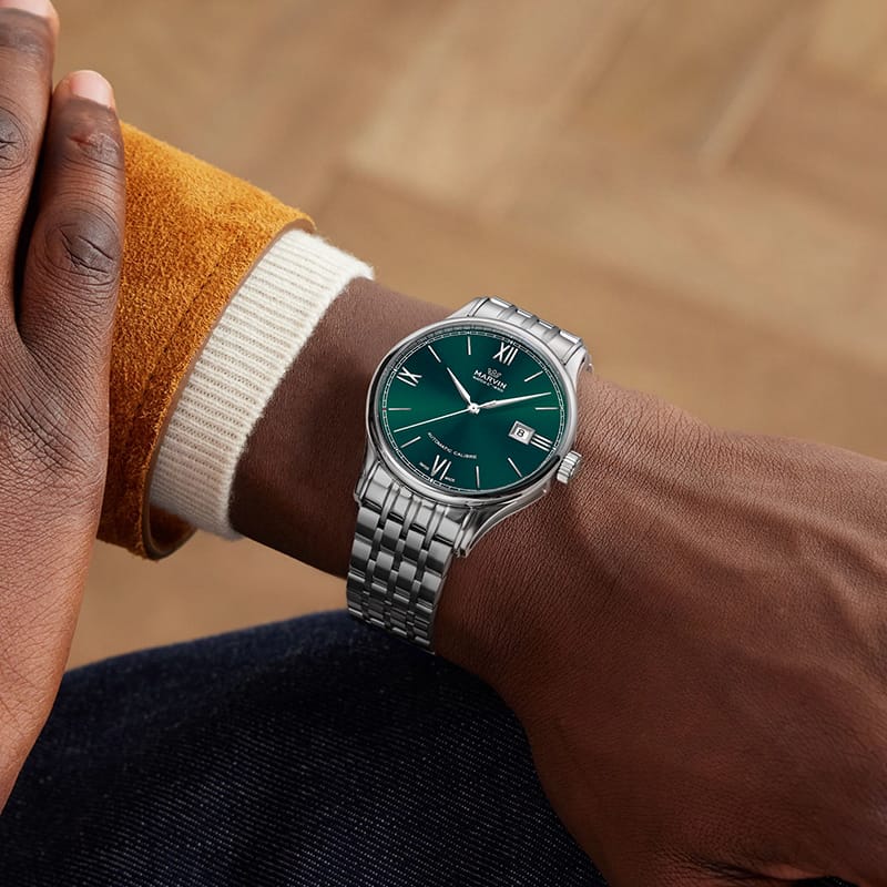 Marvin Malton Round 41mm Green Dial Men's Watch M117.13.72.11