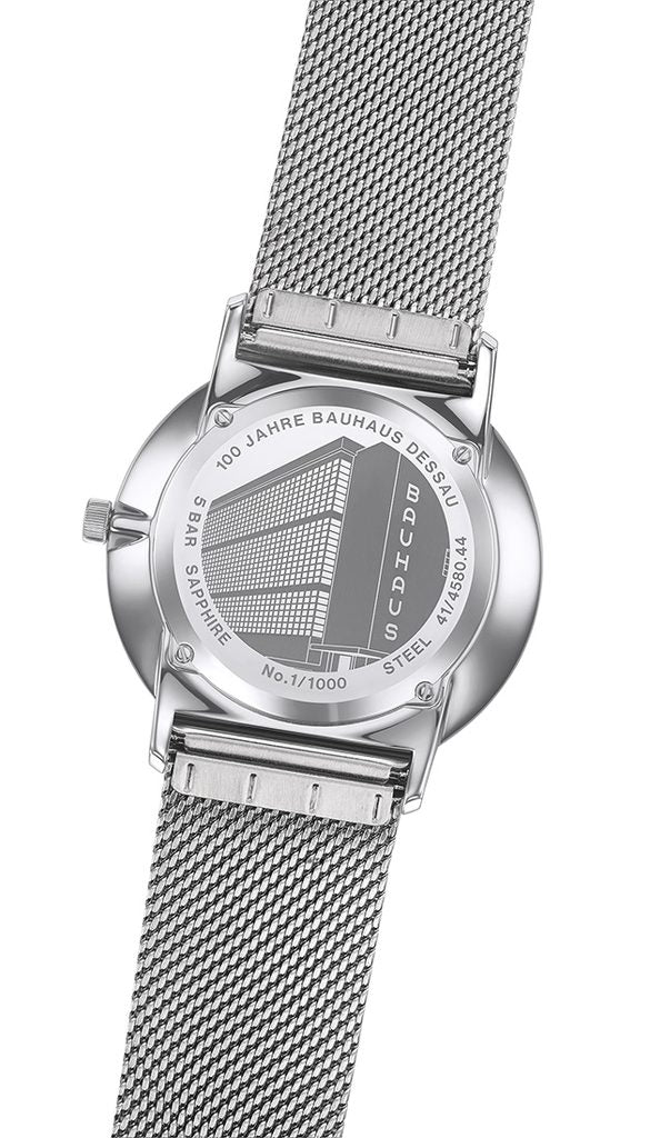 Junghans FORM Quarz Bauhaus Edition 39.3mm White Dial Men's Watch 41/4580.44