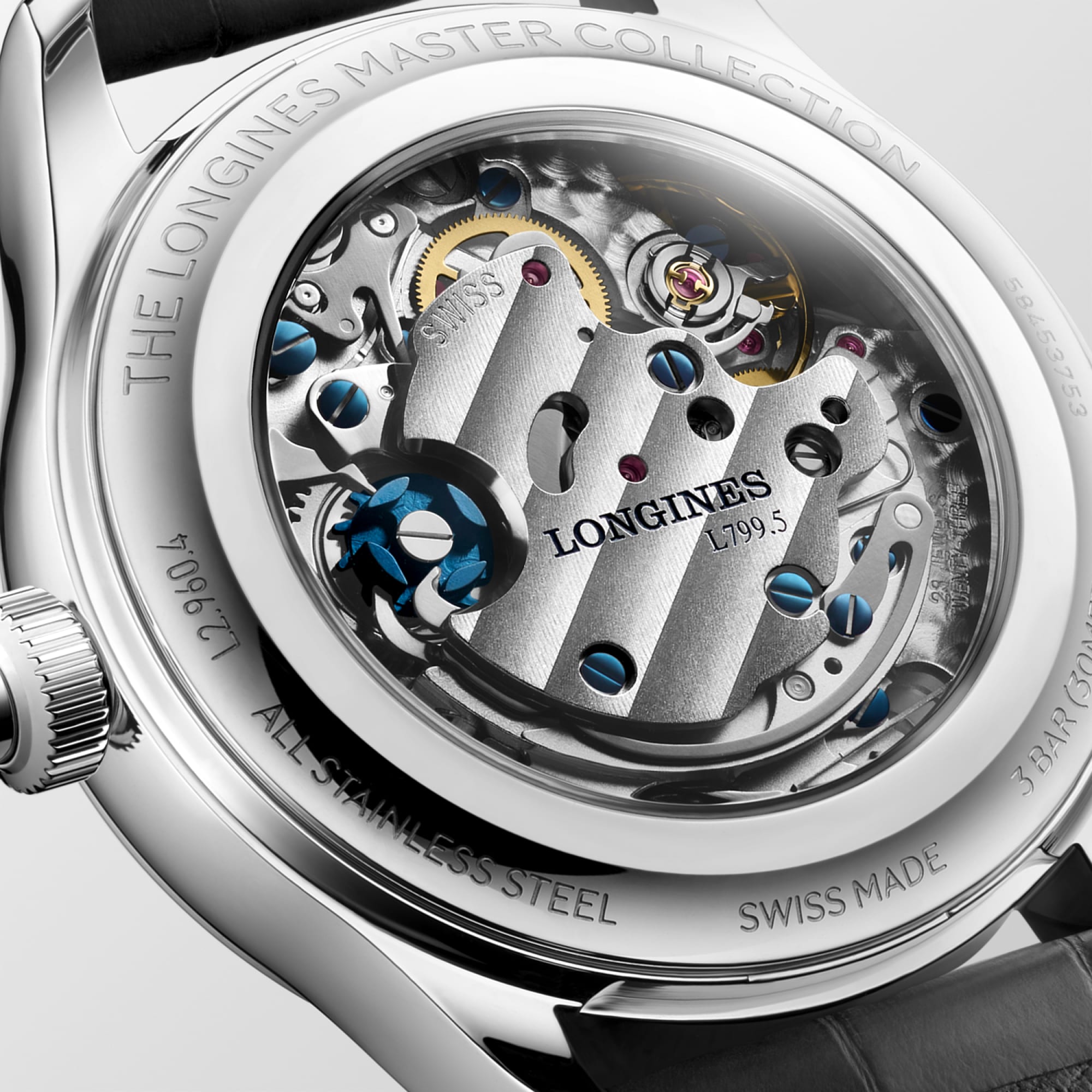 Longines Master Collection Chrono Monopusher 41mm Blue Dial Men's Watch L29604932