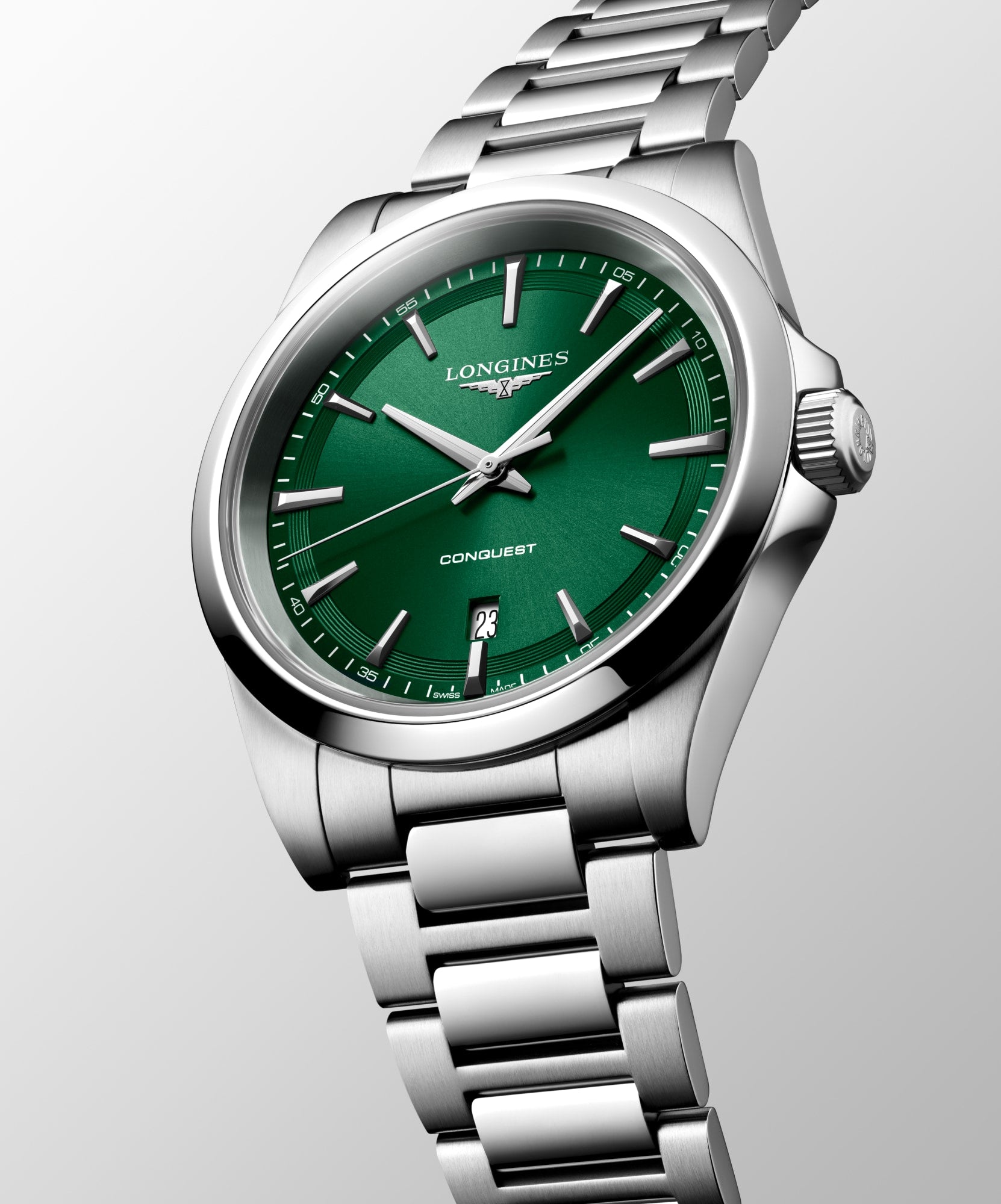 Longines Conquest Quartz 41mm Green Dial Men's Watch L38604096