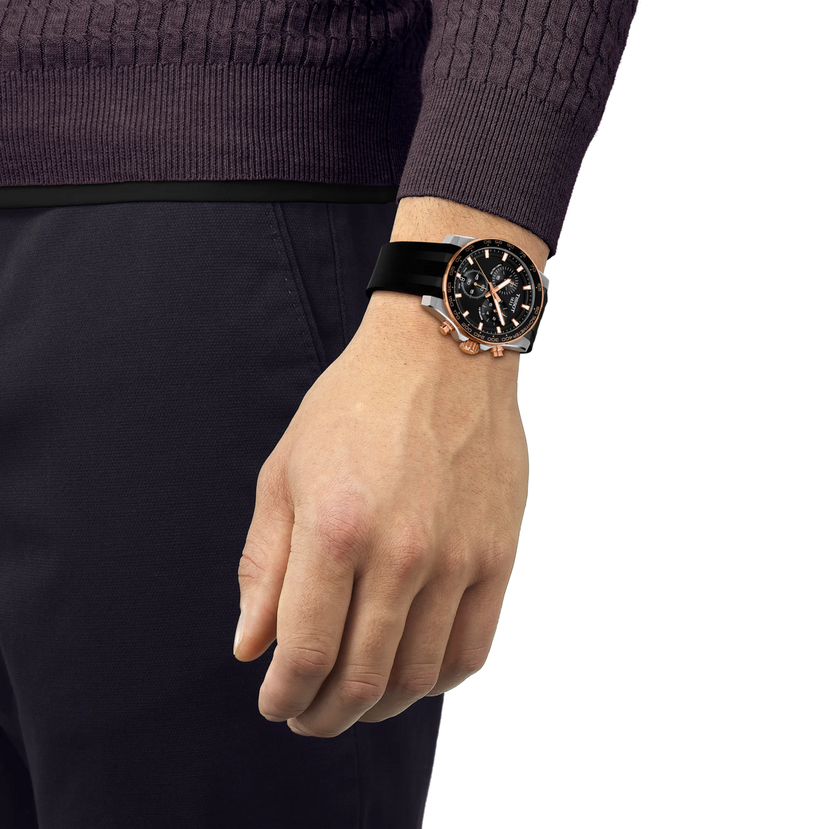 Tissot Supersport Chrono 42mm Black Dial Men's Watch T1254172705100