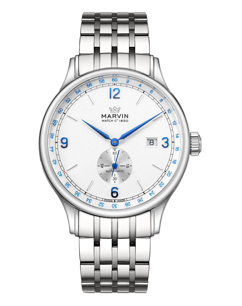 Marvin Other 41mm White Guilloché Dial Men's Watch M135.13.24.11