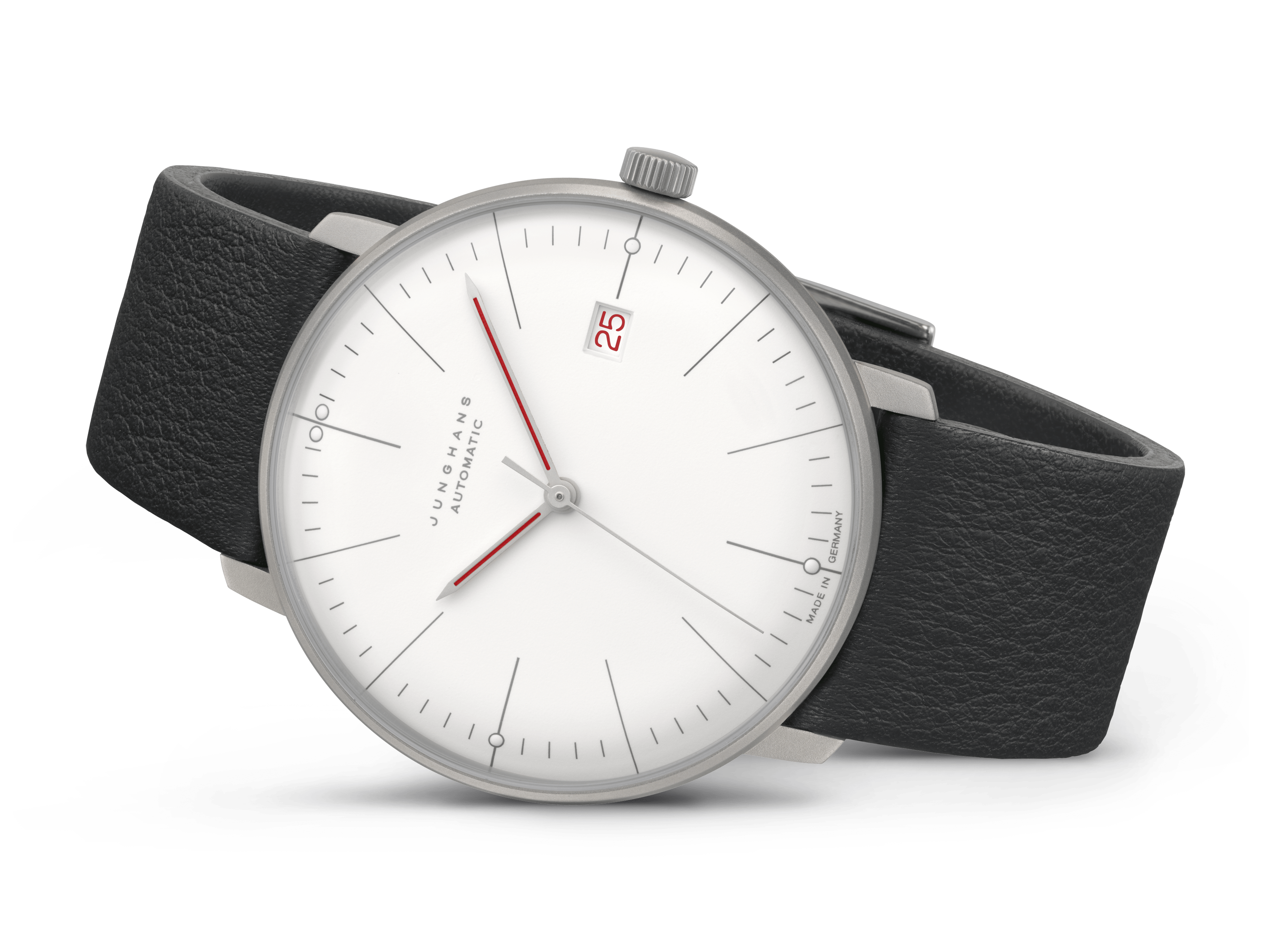 Junghans Max Bill Automatic Bauhaus 38mm Matt White Dial Men's Watch 27/4009.02