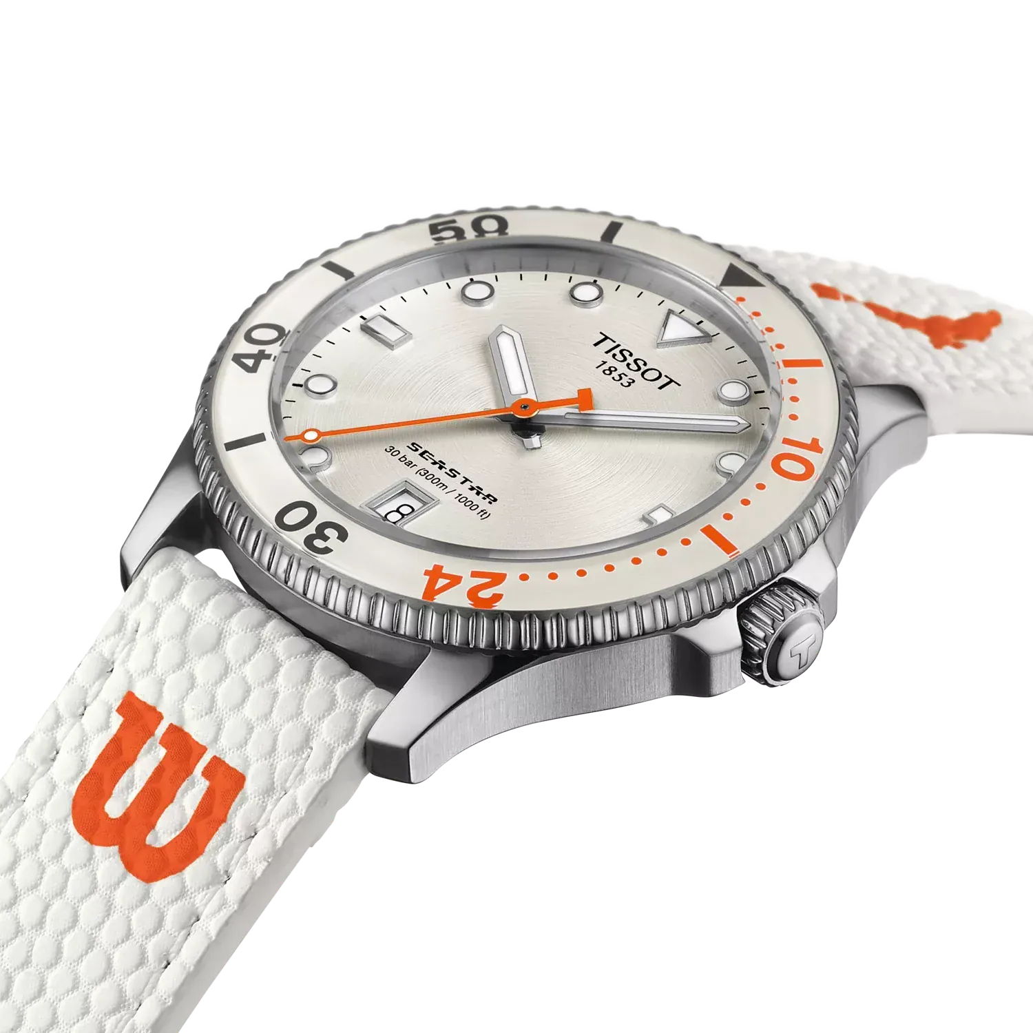 Tissot Seastar Wilson WNBA 40mm White Dial Men's Watch T1204101701100
