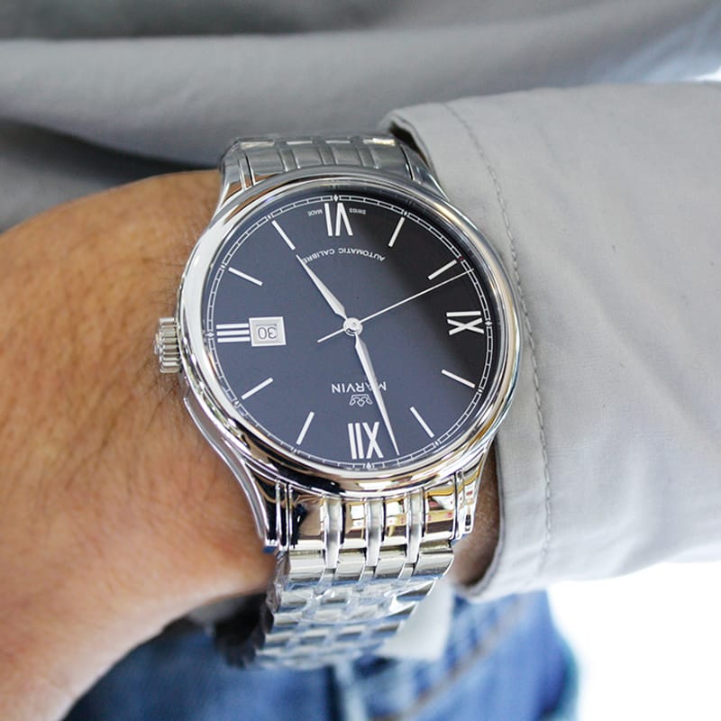 Marvin Malton Round 41mm Black Dial Men's Watch M117.13.42.11