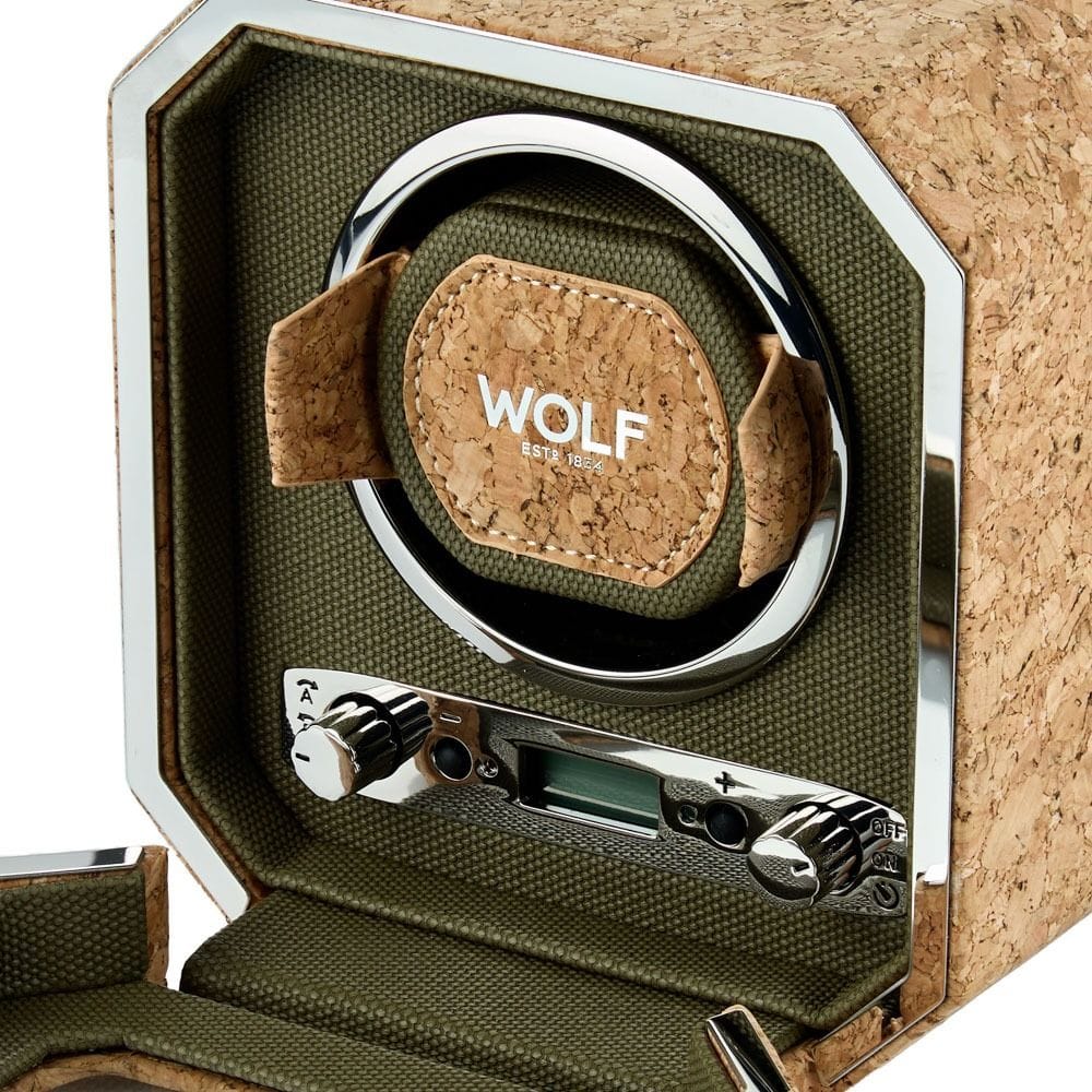 WOLF Cortica Single Watch Winder II Cork 668162