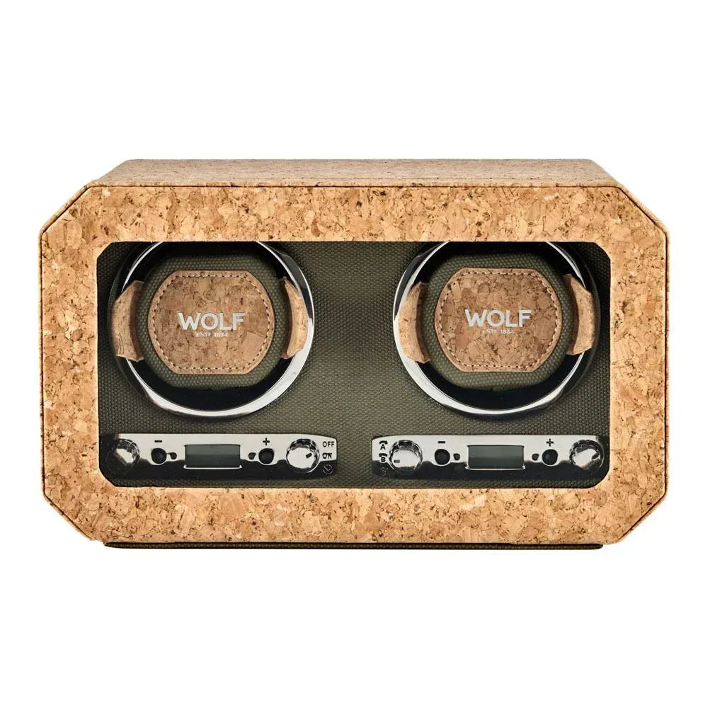 WOLF Cortica Double Watch Winder Cork 668461