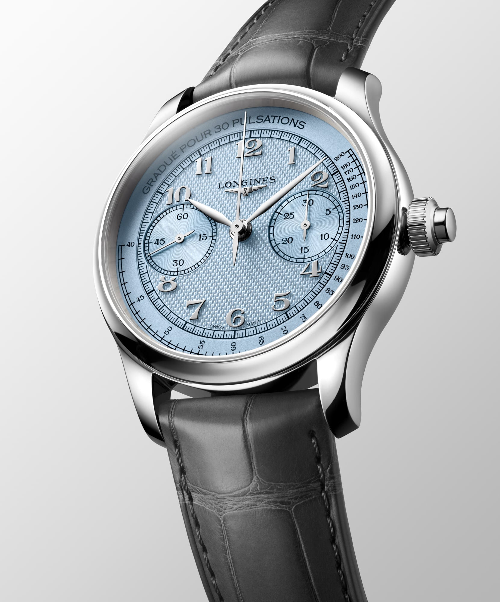 Longines Master Collection Chrono Monopusher 41mm Blue Dial Men's Watch L29604932