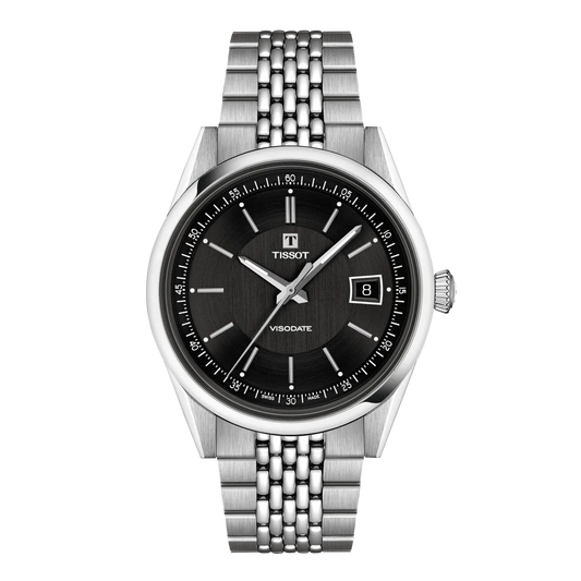 Tissot Visodate 39mm Black Dial Men's Watch T1574071105100