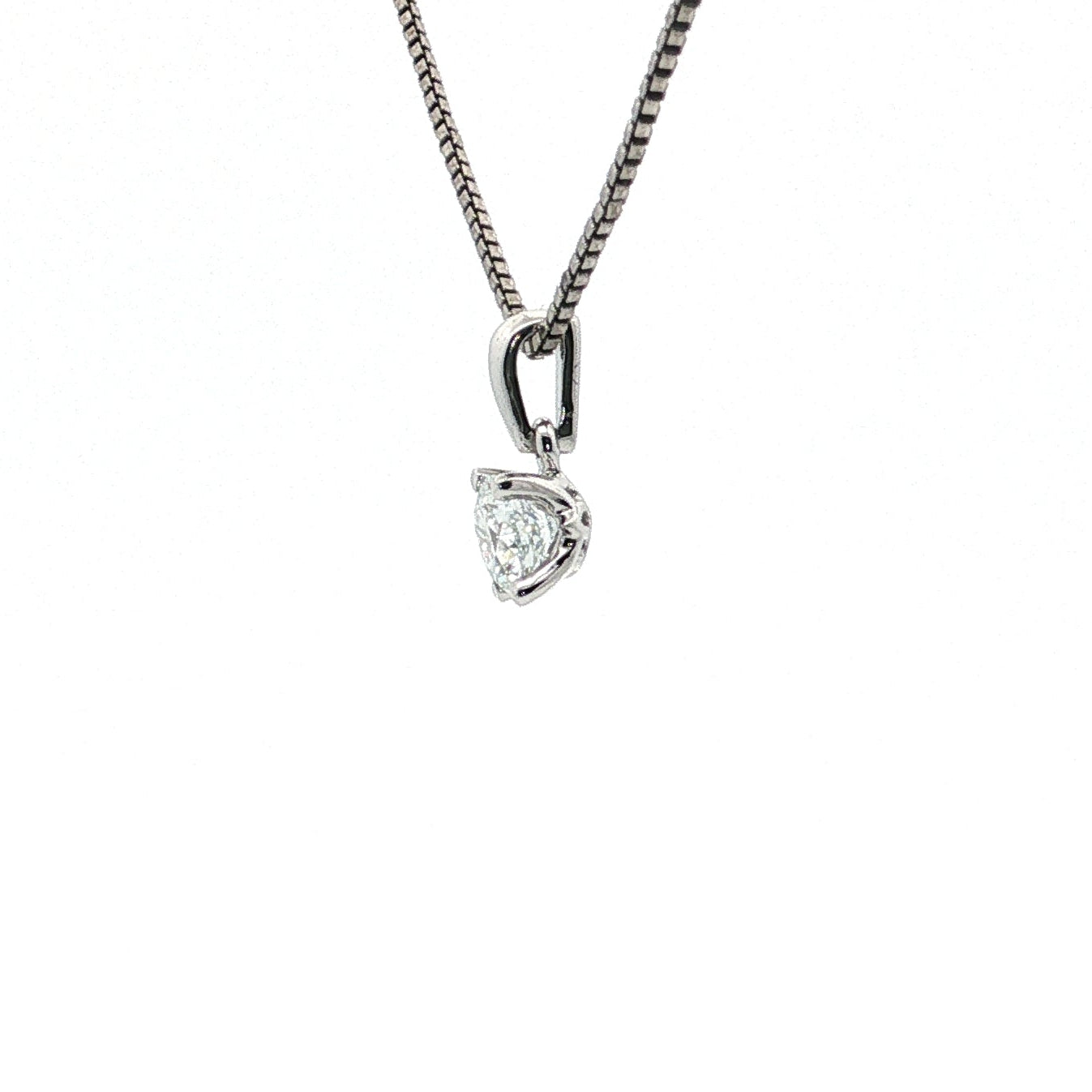0.50 Carat Lab Grown Diamond Solitaire Pendant
