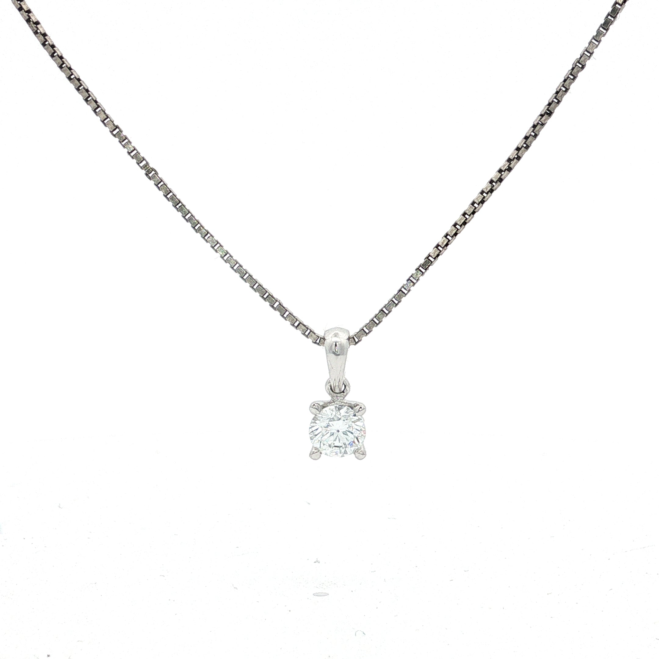 0.50 Carat Lab Grown Diamond Solitaire Pendant