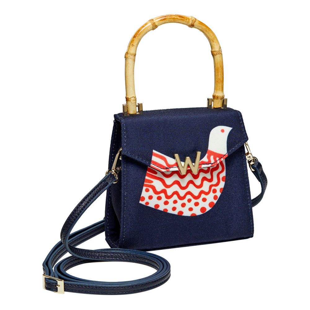 WOLF Evie Small Bag Navy Bird 735217