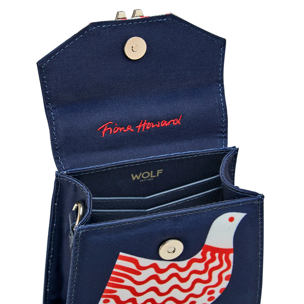 WOLF Evie Small Bag Navy Bird 735217