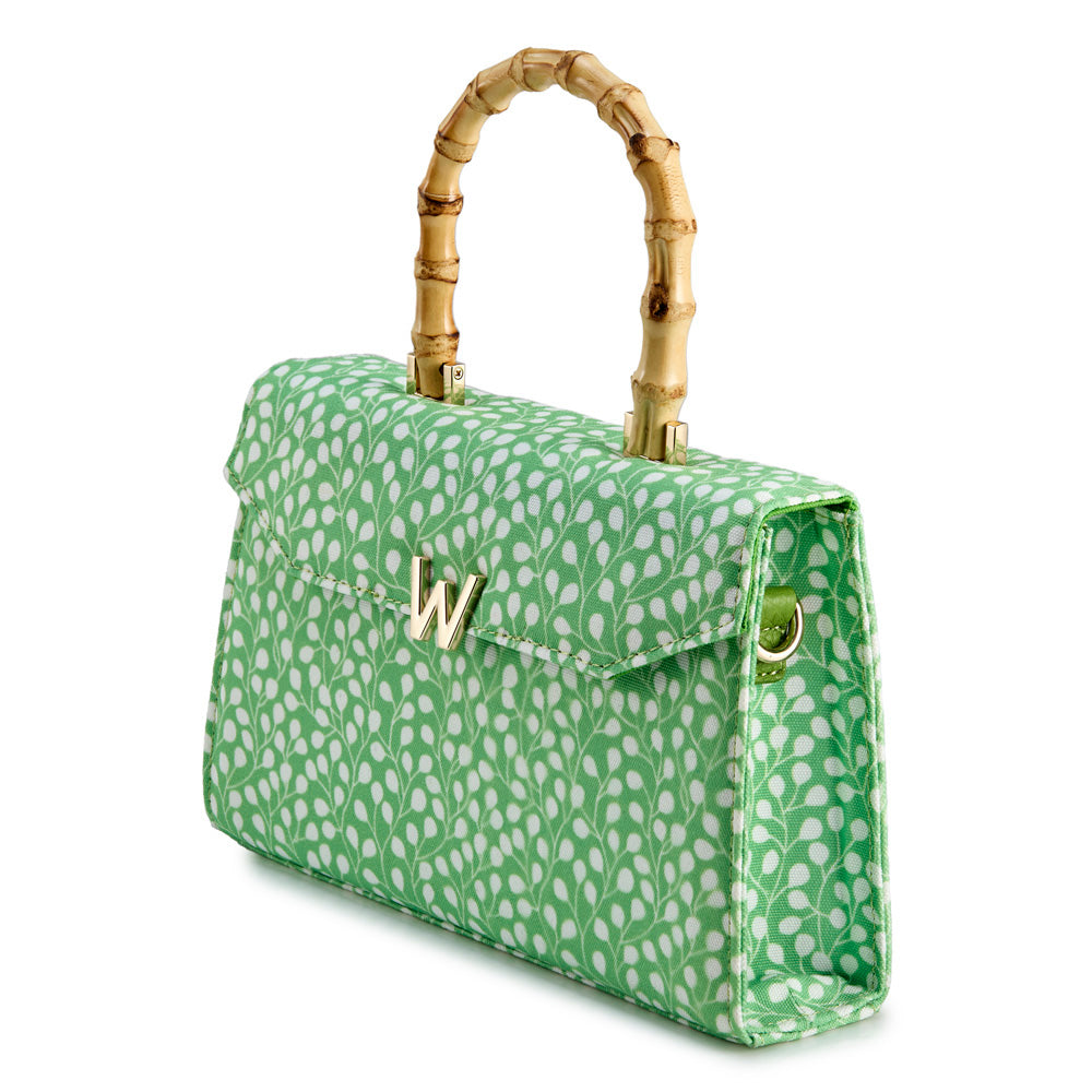 WOLF Evie Large Bag Green Leaves 735341