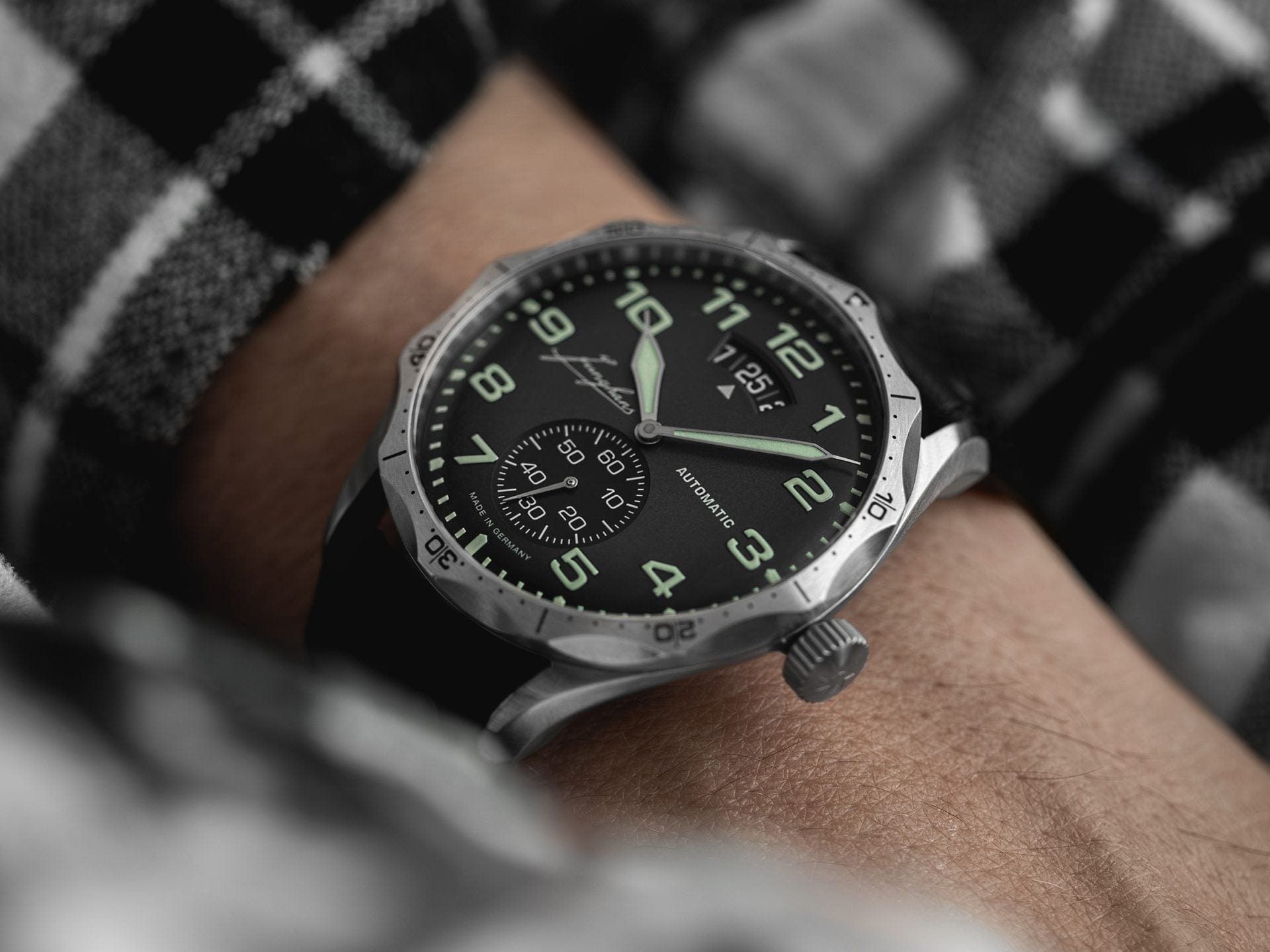 Junghans Pilot Automatic 43.3mm Matt Dark Grey Dial Men's Watch 27/4490.00