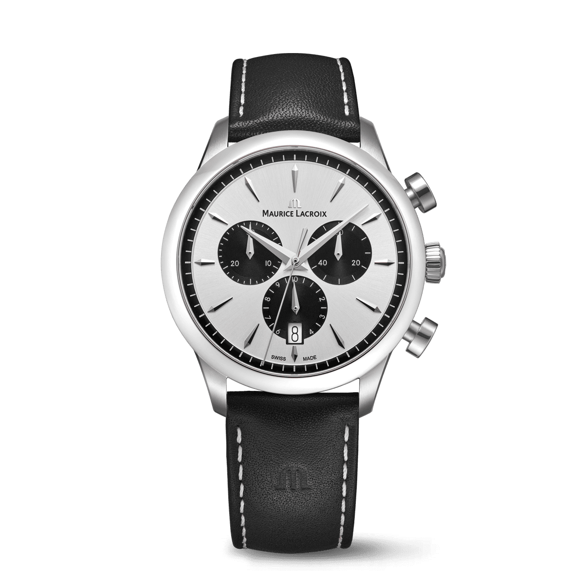 Maurice Lacroix 1975 Quartz Chronograph 40mm Silver Dial Men's Watch 751038-SS001-130-2