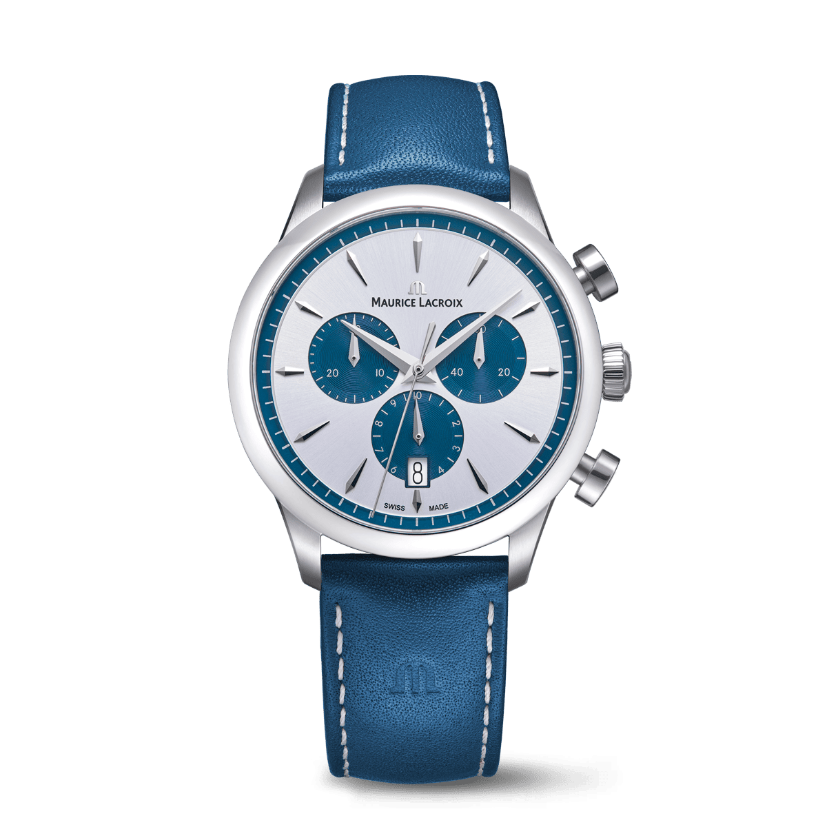 Maurice Lacroix 1975 Quartz Chronograph 40mm 40mm Silver Dial Men's Watch 751038-SS001-131-4