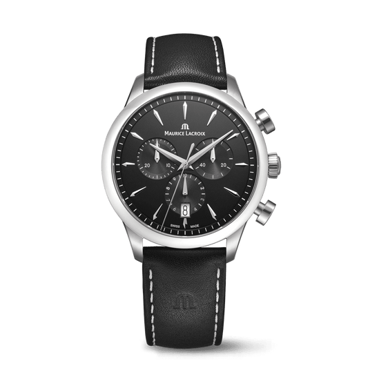 Maurice Lacroix 1975 Quartz Chronograph 40mm Black Dial Men's Watch 751038-SS001-330-2