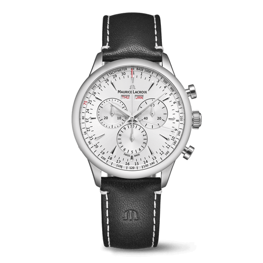 Maurice Lacroix 1975 Quartz Chronograph Day Date Limited Edition 40mm Silver Dial Men's Watch 751138-SS001-130-2