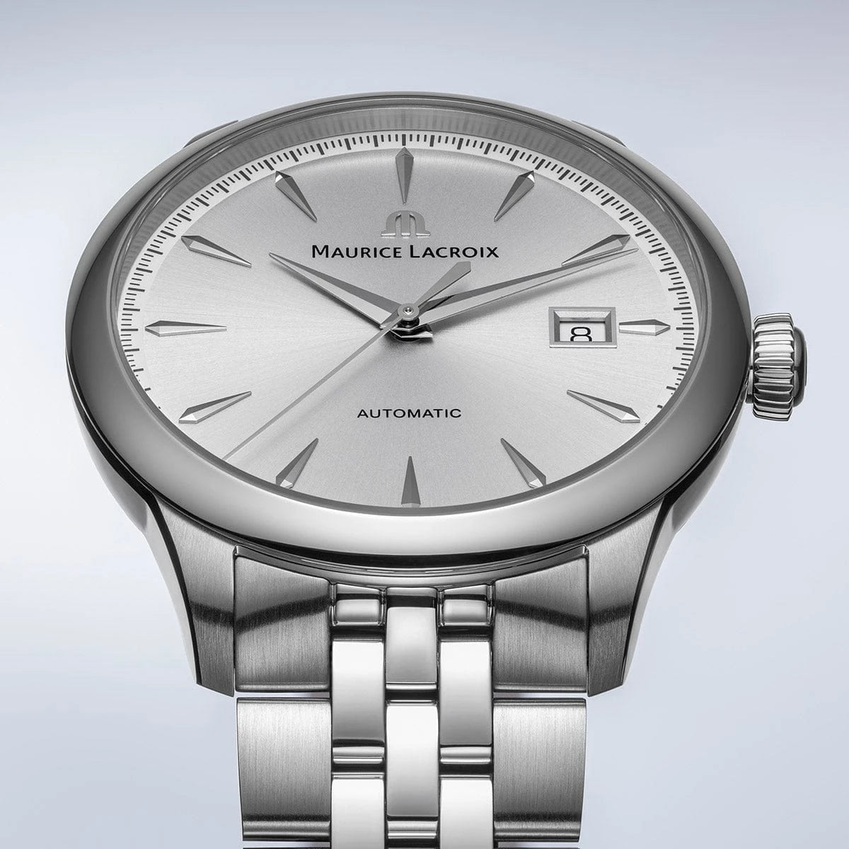 Maurice Lacroix 1975 Automatic 40mm Silver Dial Men's Watch 756008-SS002-130-1