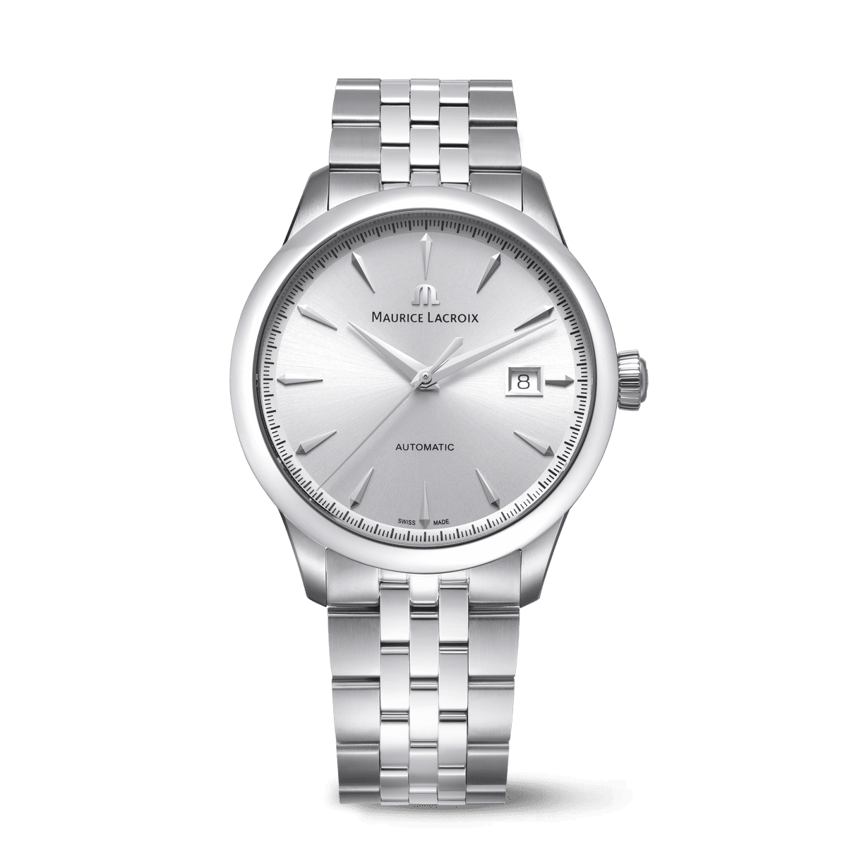 Maurice Lacroix 1975 Automatic 40mm Silver Dial Men's Watch 756008-SS002-130-1