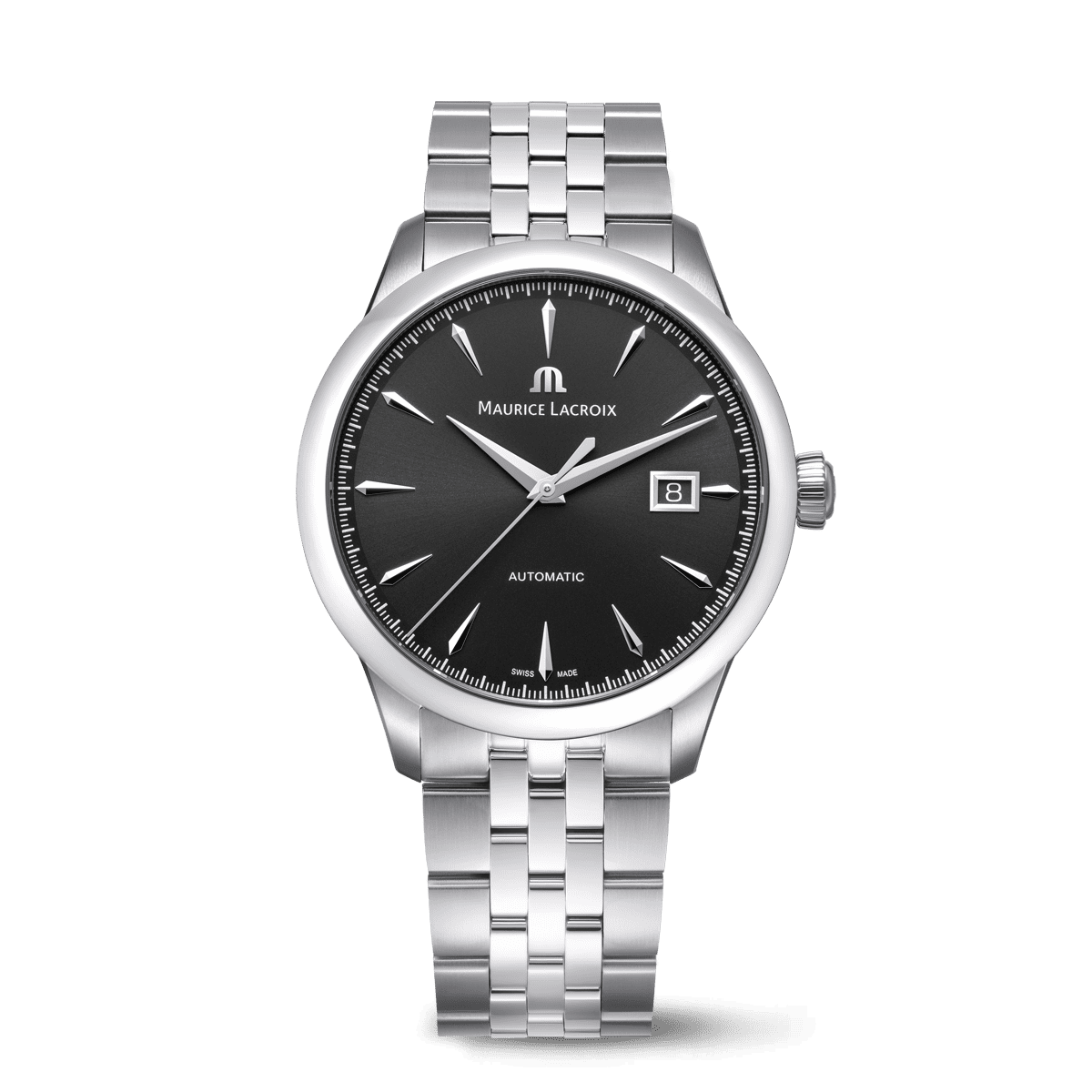 Maurice Lacroix 1975 Automatic 40mm Black Dial Men's Watch 756008-SS002-330-1