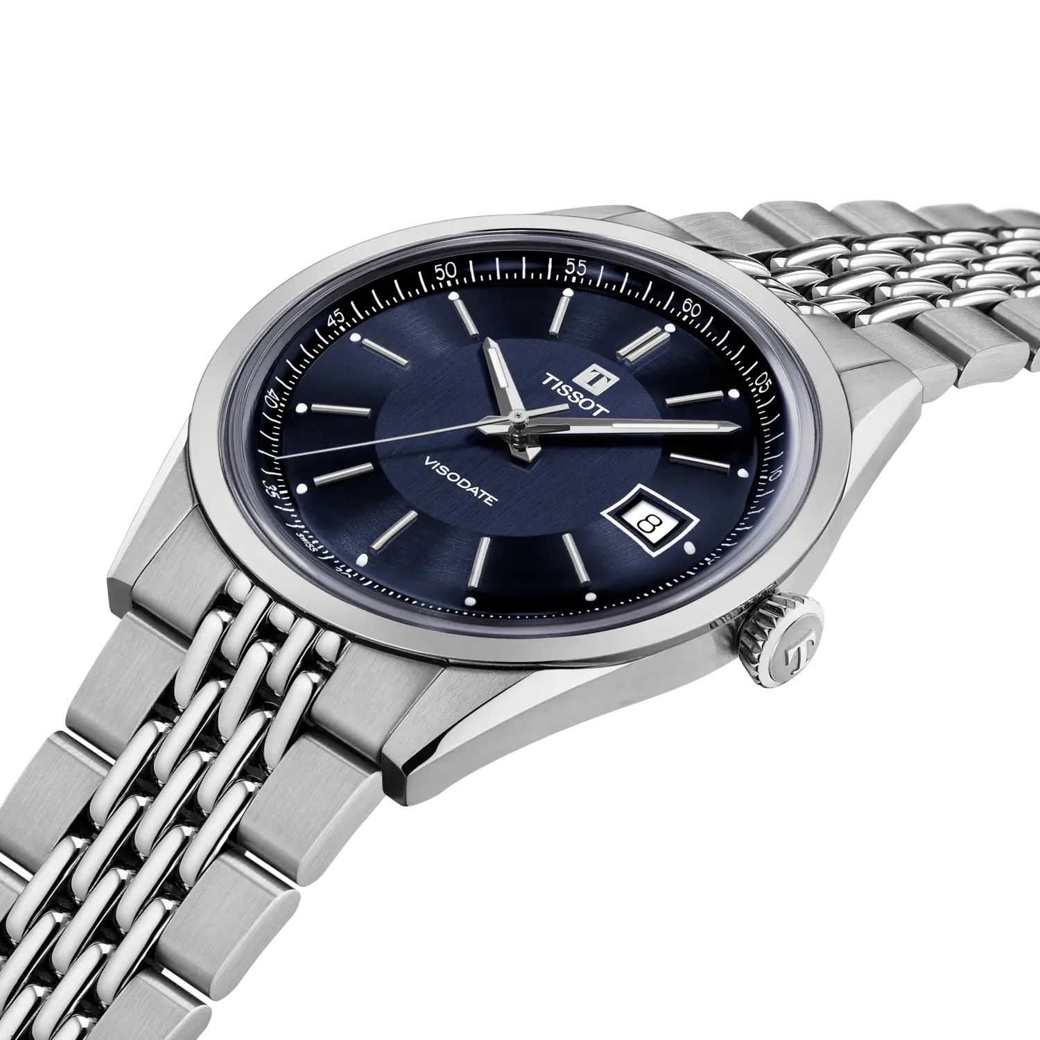Tissot Visodate 39mm Blue Dial Men's Watch T1574071104100