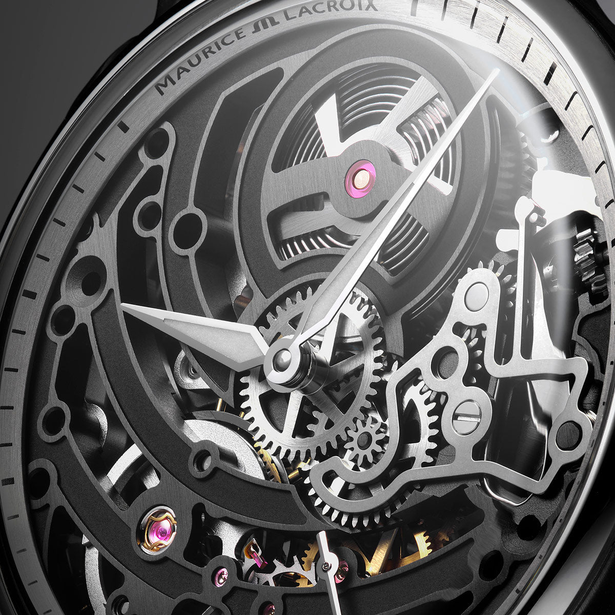 Maurice Lacroix 1975 Master Skeleton 43mm Silver Dial Men's Watch 758108-SS001-090-2