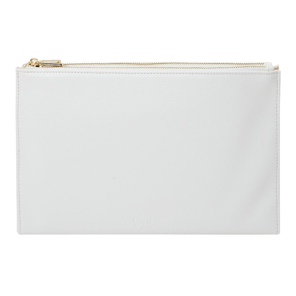 WOLF Maria Set of 3 Zip Jewellery Pouches White/Navy/Tangerine 766600