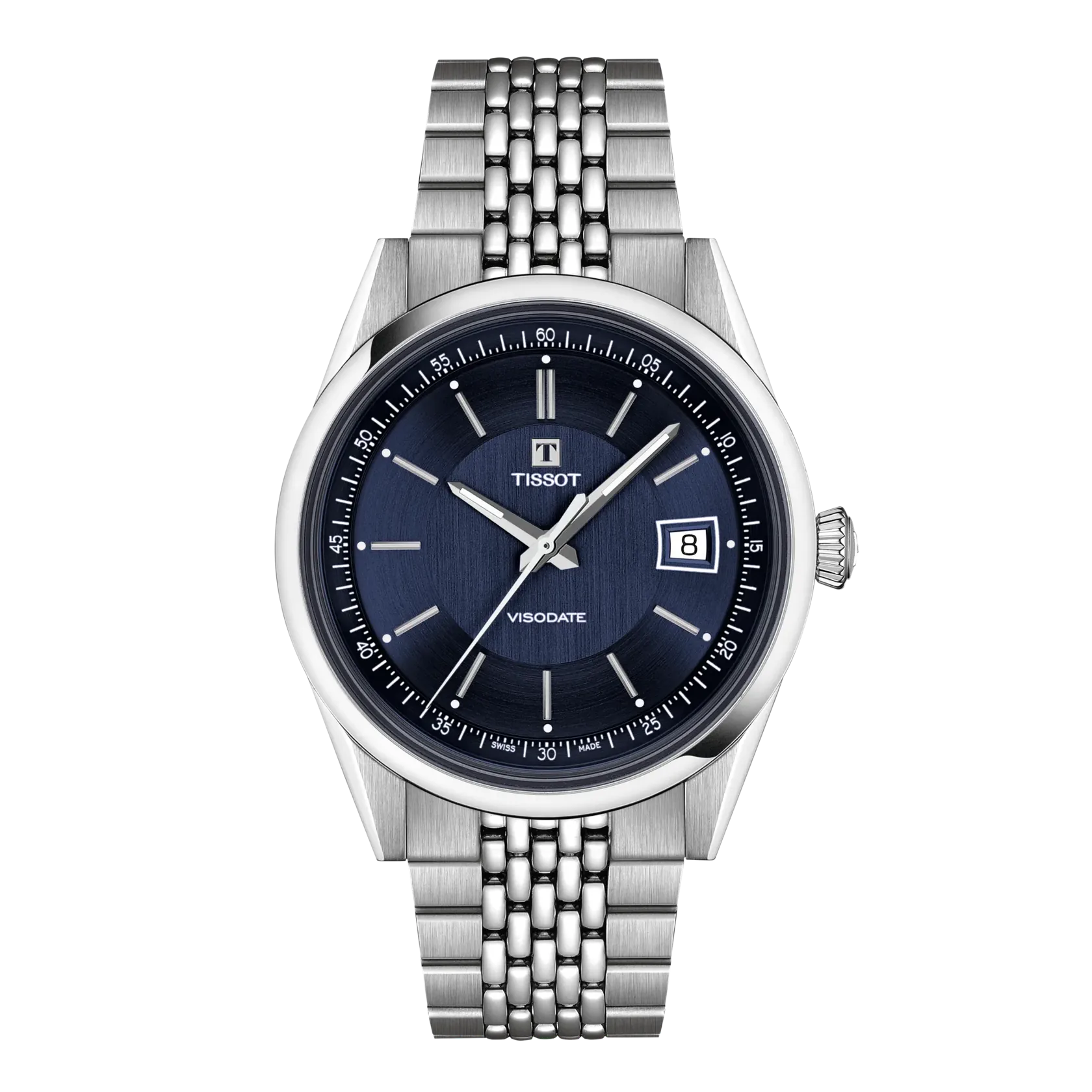 Tissot Visodate 39mm Blue Dial Men's Watch T1574071104100