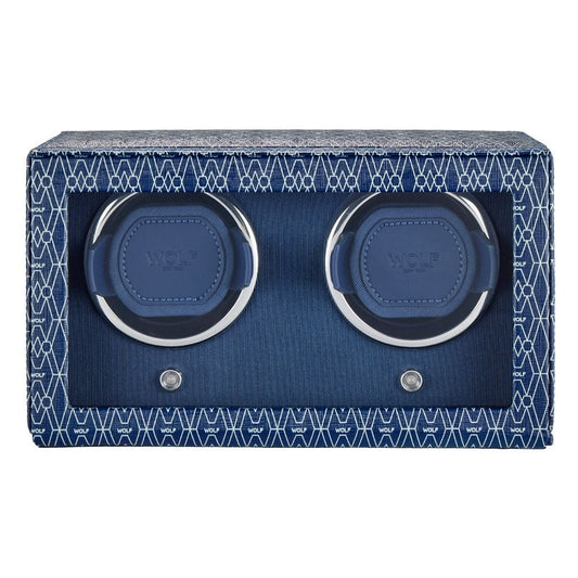 WOLF Signature Double Watch Winder Blue 770224