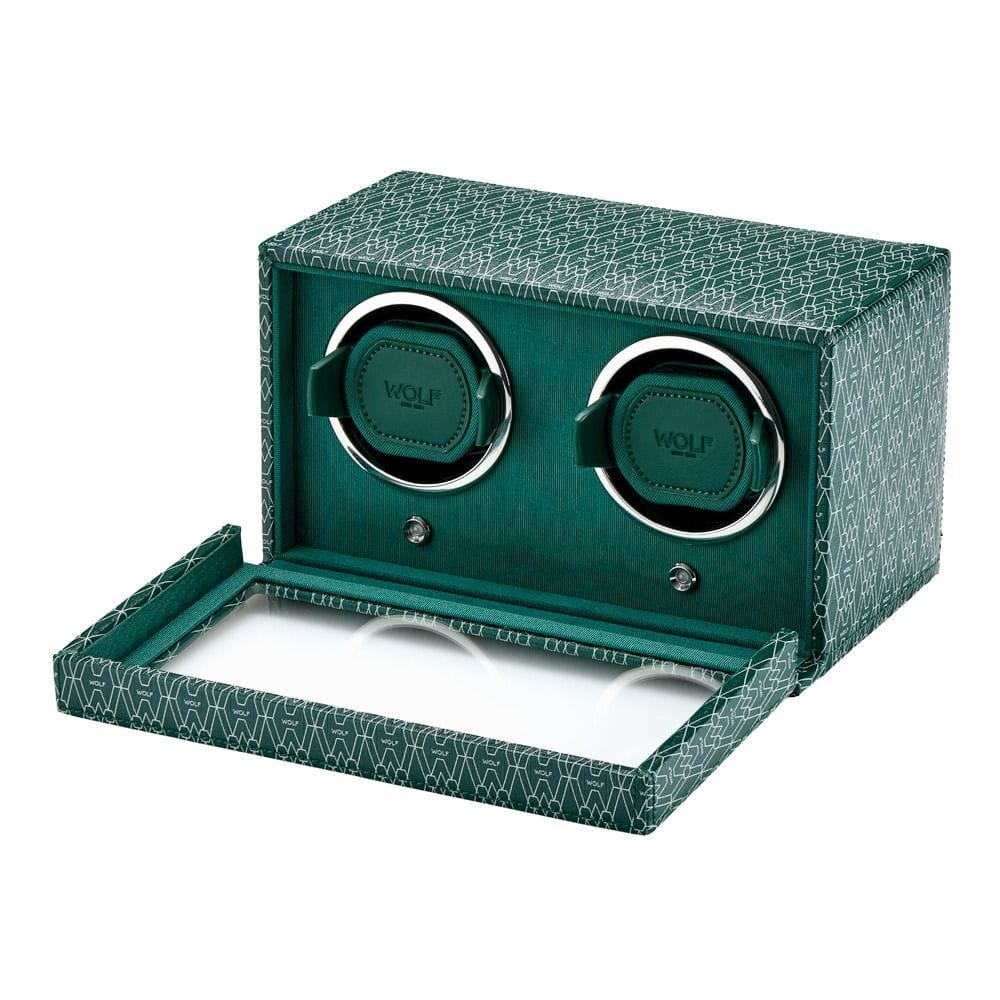 WOLF Signature Double Watch Winder Green 770230