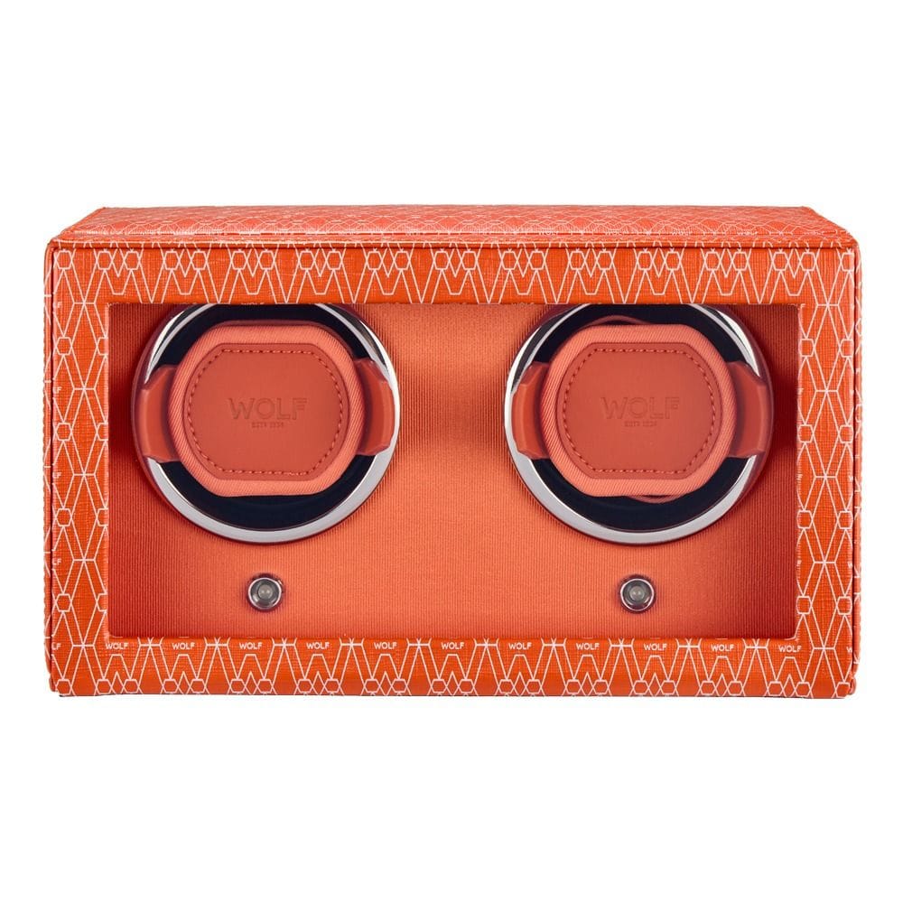 WOLF Signature Double Watch Winder Orange 770239