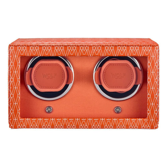WOLF Signature Double Watch Winder Orange 770239