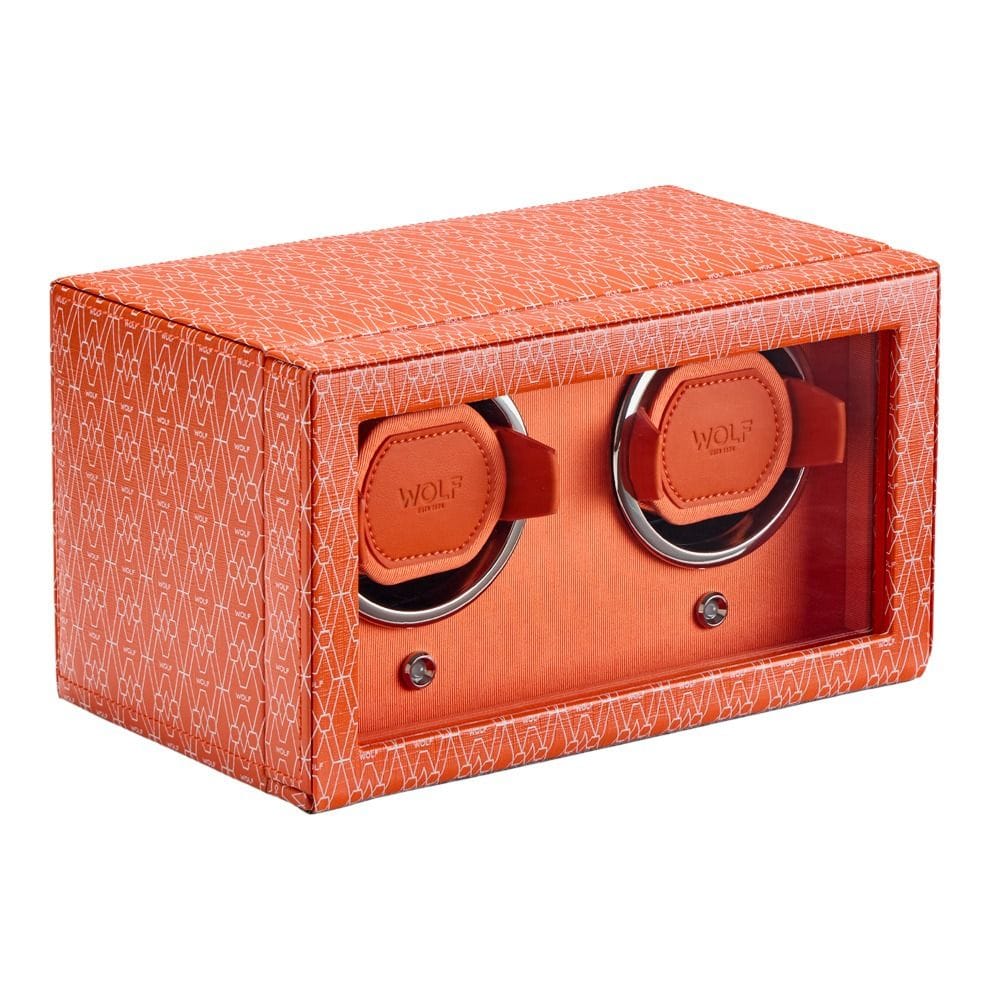 WOLF Signature Double Watch Winder Orange 770239