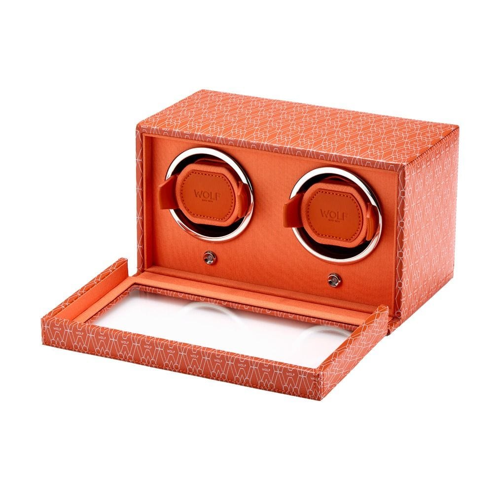 WOLF Signature Double Watch Winder Orange 770239