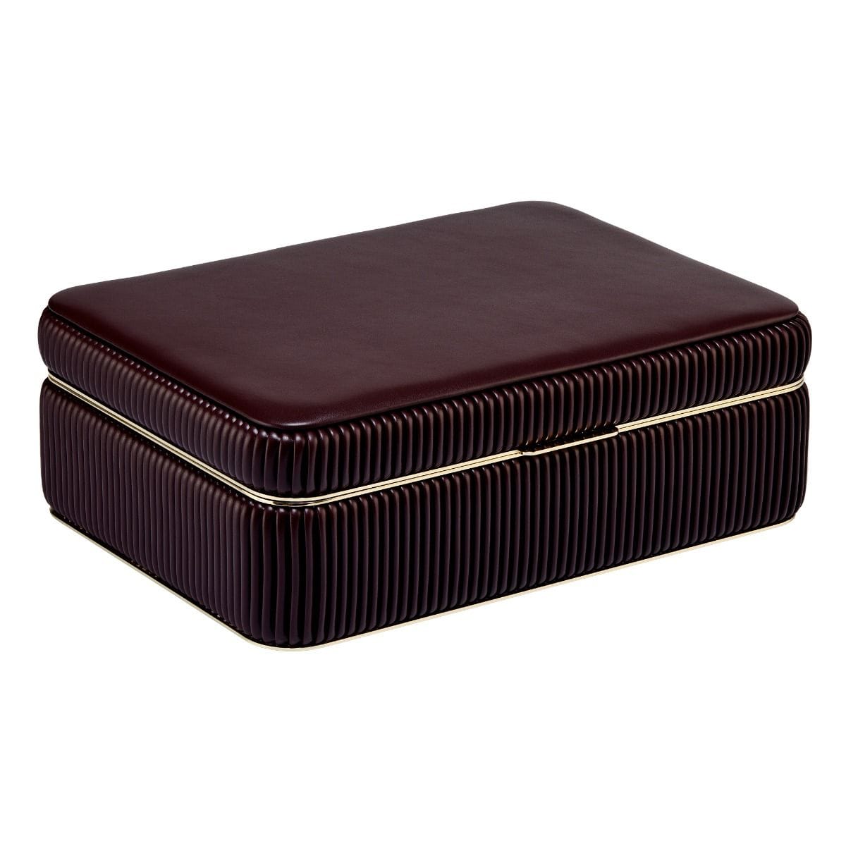 WOLF Bella Medium Jewellery Box Bordeaux 781026