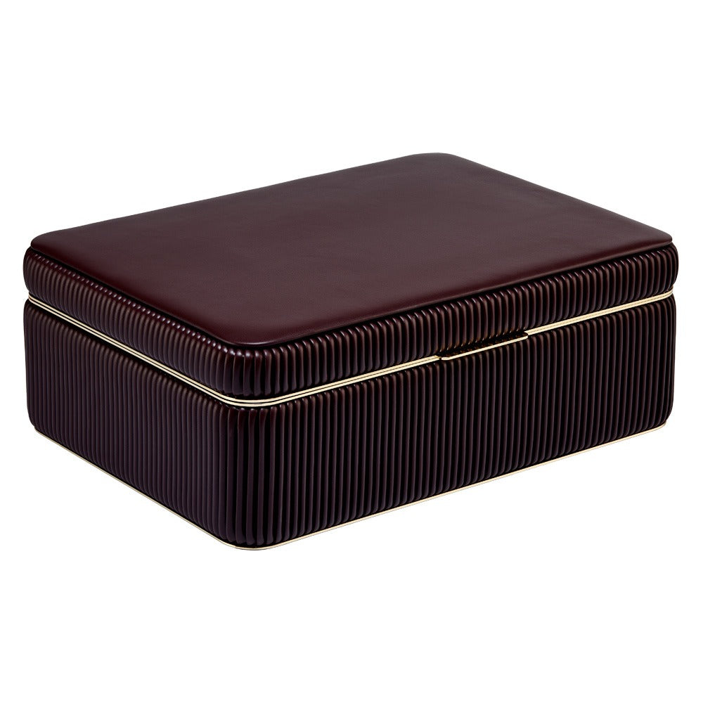 WOLF Bella Medium Jewellery Box Bordeaux 781026
