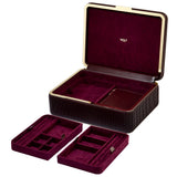 WOLF Bella Medium Jewellery Box Bordeaux 781026