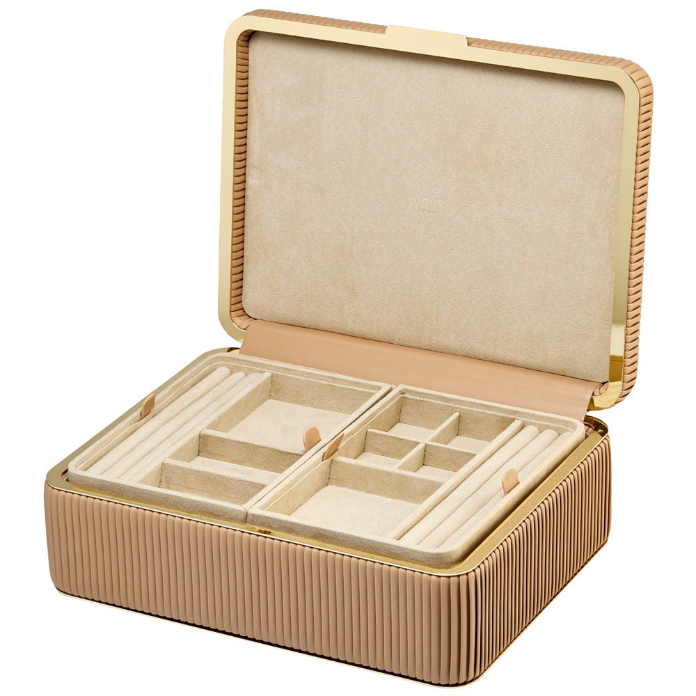 WOLF Bella Medium Jewellery Box Mocha 781029