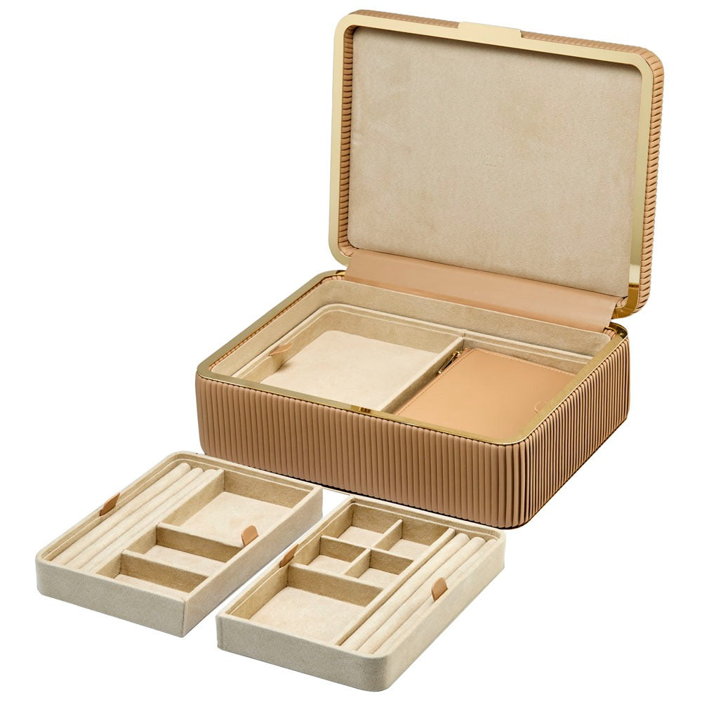 WOLF Bella Medium Jewellery Box Mocha 781029