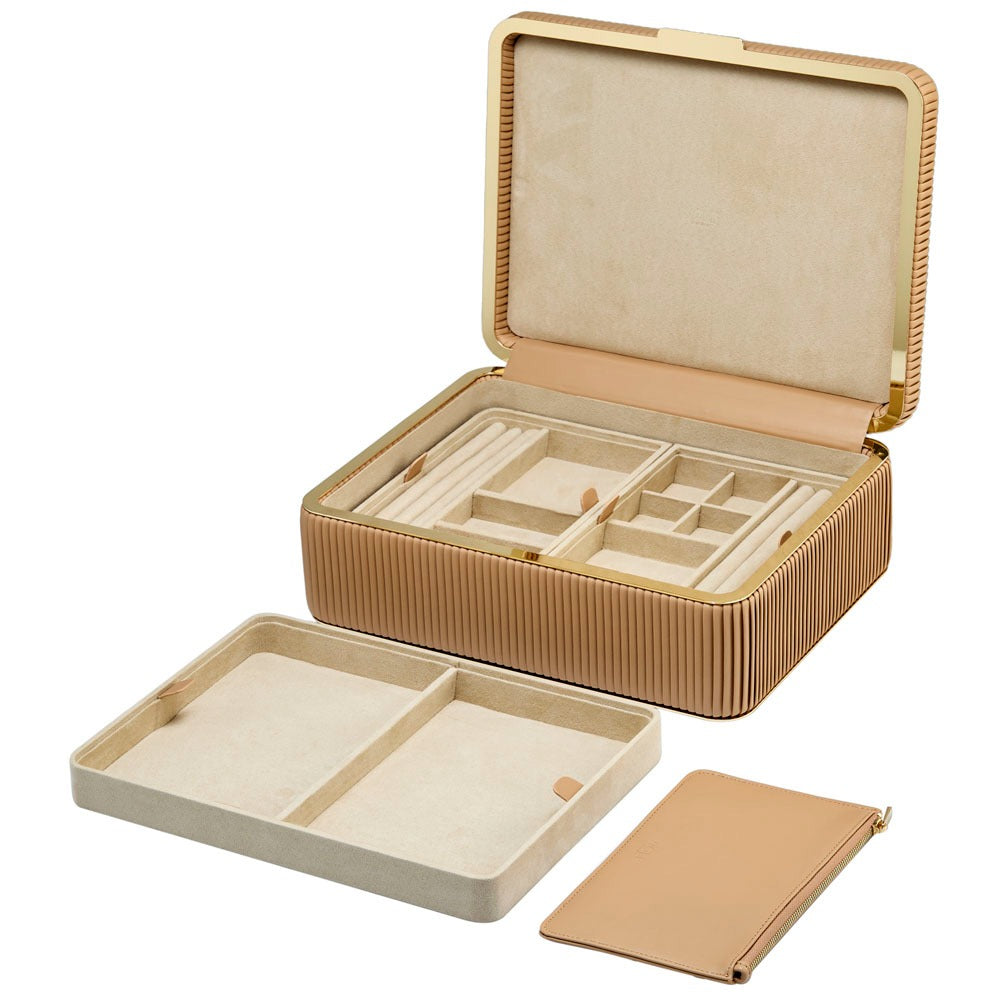 WOLF Bella Medium Jewellery Box Mocha 781029