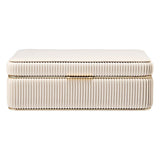 WOLF Bella Medium Jewellery Box Bone 781053