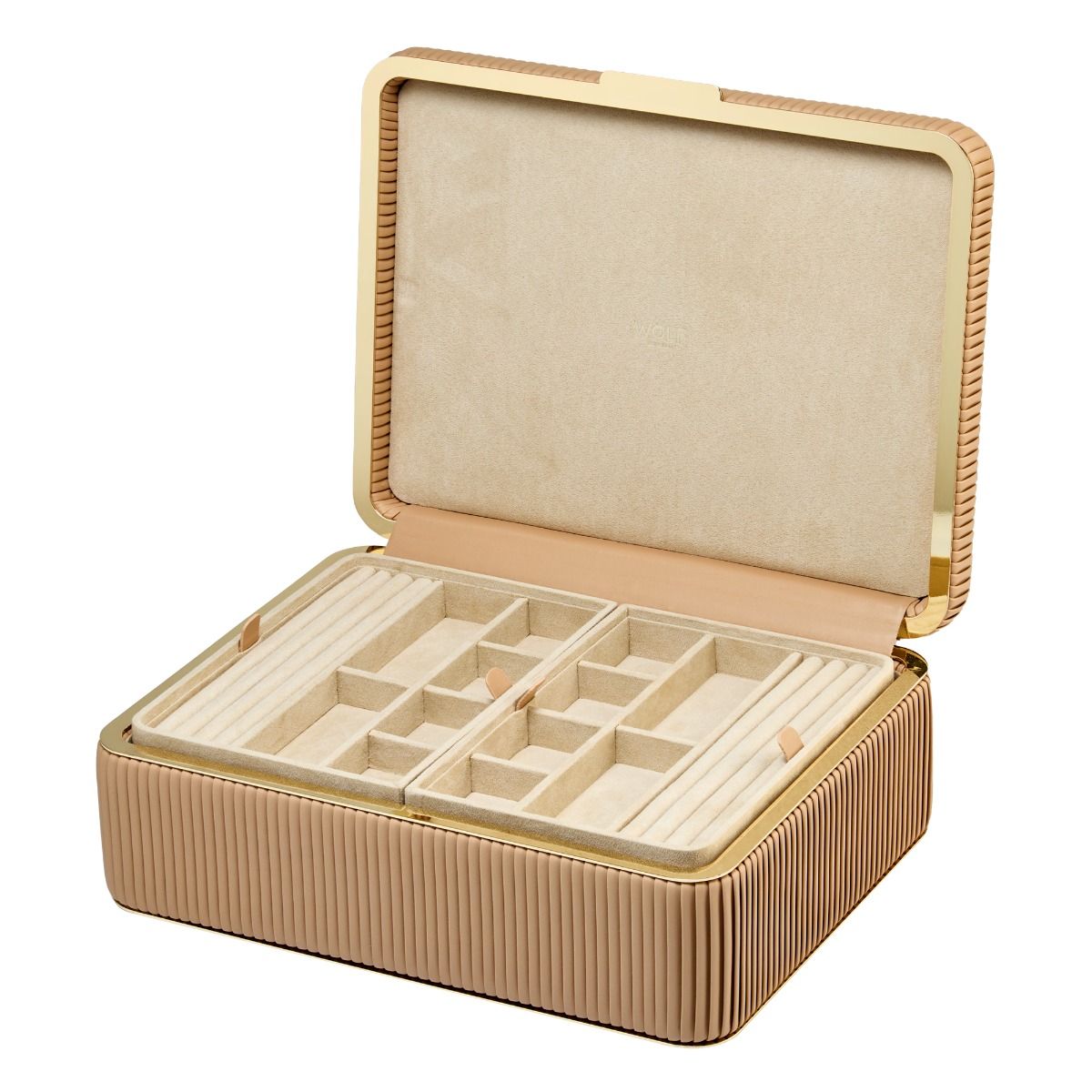 WOLF Bella Large Jewellery Box Mocha 781229