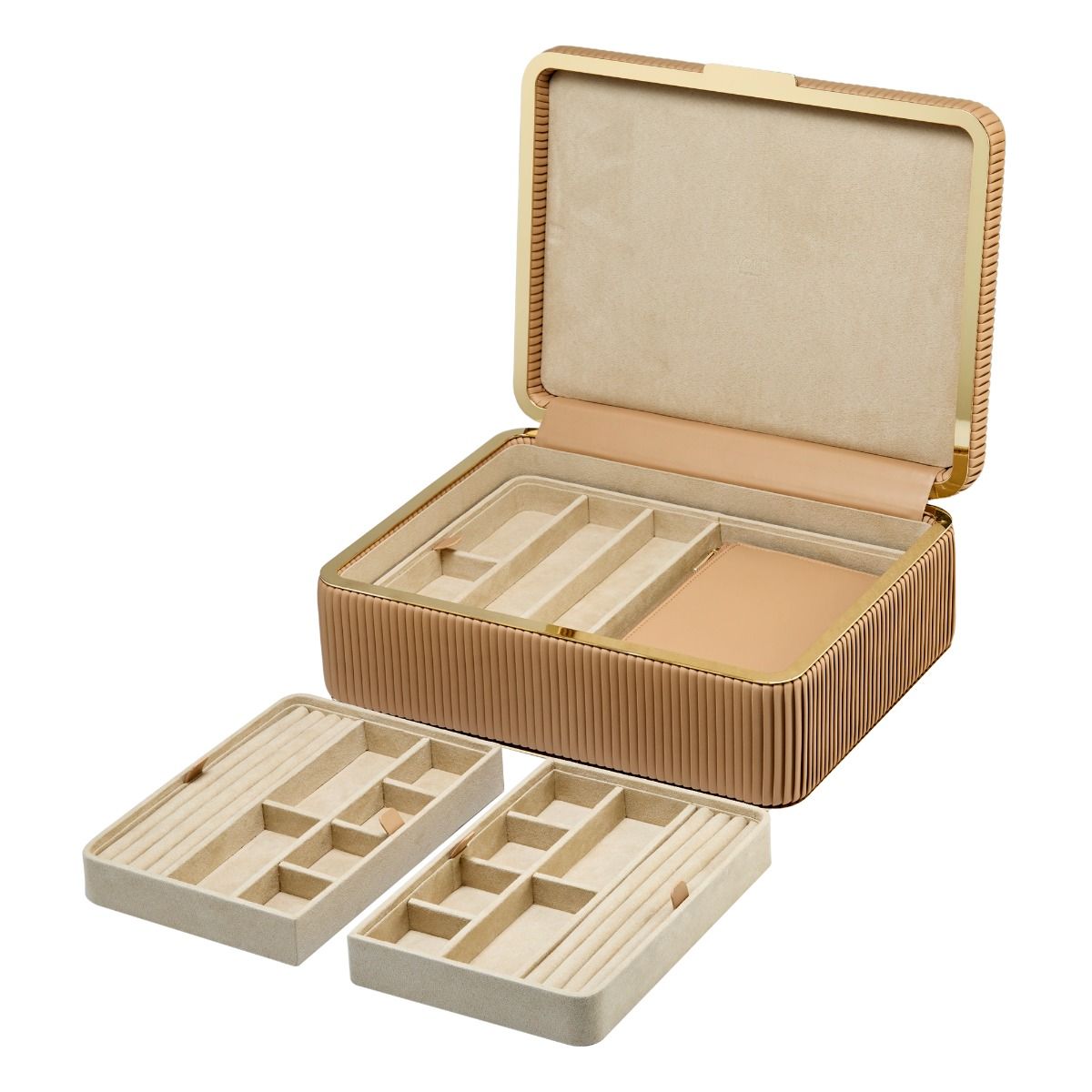 WOLF Bella Large Jewellery Box Mocha 781229