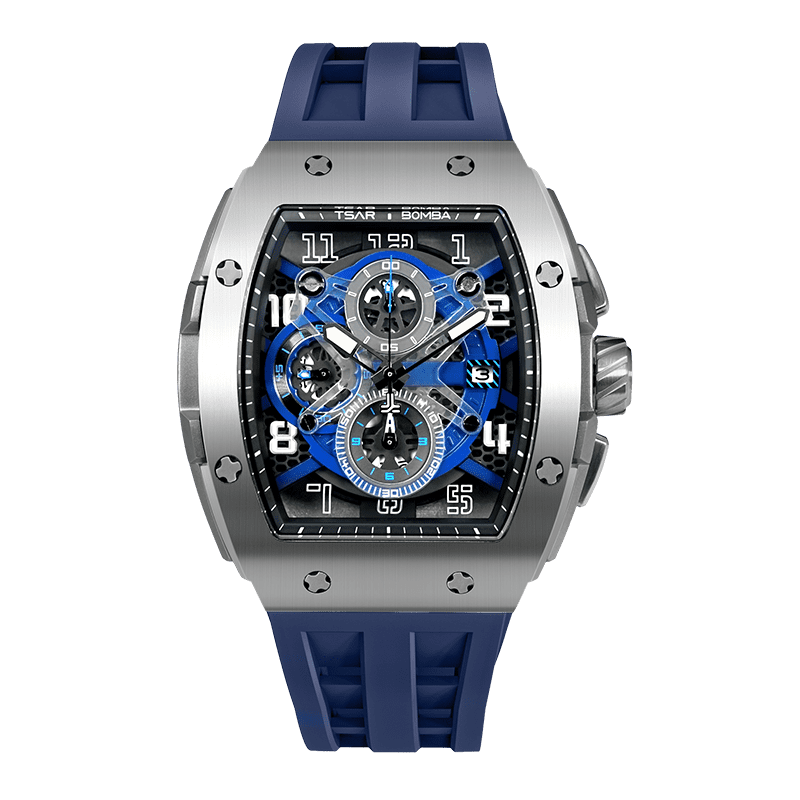 Tsar Bomba Elemental 46mm Blue Dial Men's Watch TB8211Q-03