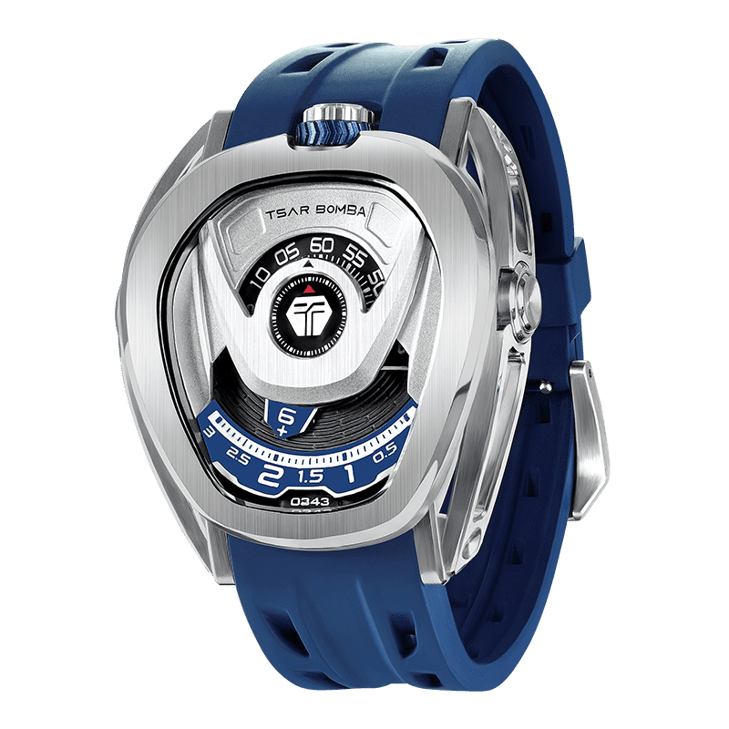 Tsar Bomba Reactor 44mm Blue Dial Men's Watch TB8213A(1+2)-03