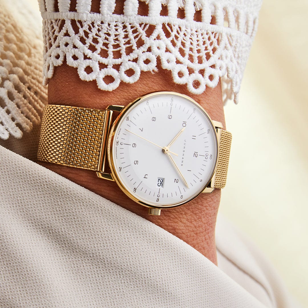 Junghans Max Bill Damen 32.7mm Matt White Dial Women's Watch 47/7452.46