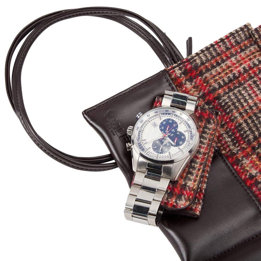 WOLF WM Brown Watch Roll Out With 6 Wraps 800706
